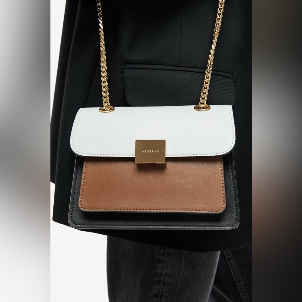 Anine Bing Mini Felix Bag Camel Colorblock - image 3